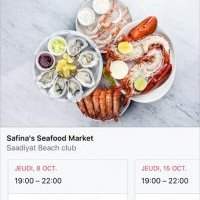 Safina's Seafood Market - Jeudi 8 octobre 2020 de 19h00 à 22h00