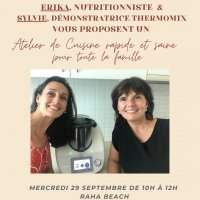 CUISINE RAPIDE ET SAINE AU THERMOMIX avec notre nutritionniste ERIKA - Mercredi 29 septembre 2021 10:00-12:00