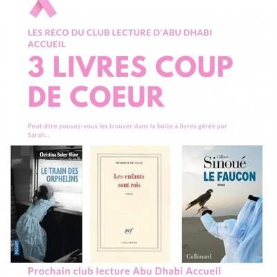 RECOMMANDATION DU CLUB LECTURE - OCTOBRE 2021