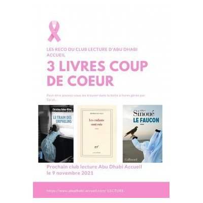 RECOMMANDATION DU CLUB LECTURE - OCTOBRE 2021 RECOMMANDATION DU CLUB LECTURE - OCTOBRE 2021