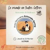 RENCONTRE ET DEDICACE AVEC L'ECRIVAINE ANTONELLA SPRING