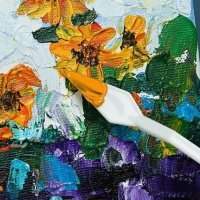 PEINTURE À L'HUILE AU COUTEAU
