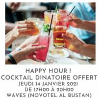 Happy hour (cocktail dinatoire offert) ! - COMPLET