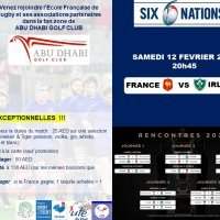 SIX NATIONS FRANCE/IRLANDE - Samedi 12 février de 20h45 à 23h00