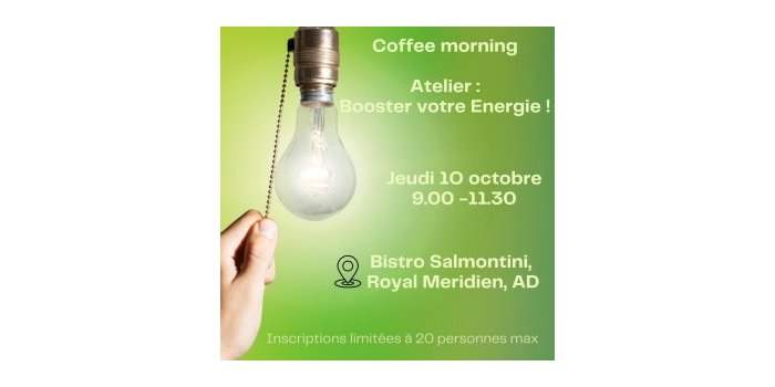 COFFEE MORNING : BOOSTER VOTRE NRJ !