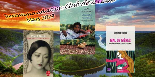 Recommandation du Club de lecture - Mars 2024